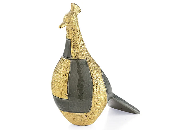 Керамическая скульптура павлина в стиле поп арт MARIONI POP TALL PEACOCK 00100 фабрика MARIONI из Италии. Фото №1