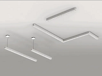 Настенный и потолочный светильник из технополимера Artemide Calipso Linear System 2014010APP фабрика Artemide из Италии