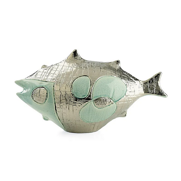 Керамическая скульптура длинной рыбы POP MARIONI 00104 фабрика MARIONI из Италии. Фото №3