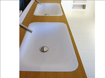 Встраиваемая прямоугольная раковина из Cristalplant AGAPE  Ottocento 001 фабрика Agape из Италии