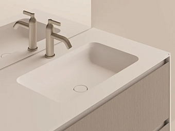 Умывальник с подстольем из искусственного камня прямоугольный AGAPE Undici фабрика Agape из Италии