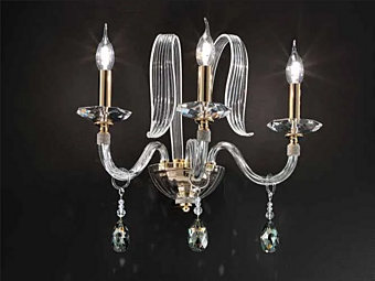 Кристальная настенная лампа с кристаллами Сваровски Amelie A3 Euroluce Lampadari фабрика EUROLUCE LAMPADARi из Италии