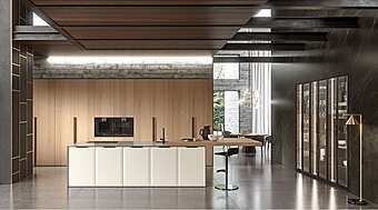 Деревянная кухня с островом ASTER CUCINE Brera Academy 1 фабрика Aster Cucine из Италии