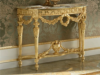 Консольный стол полукруглый из дерева MODENESE GASTONE 14605 Консольный стол полукруглый из дерева MODENESE GASTONE 14605 фабрика MODENESE GASTONE из Италии