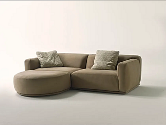 Диван с обитой спинкой из ткани CTS SALOTTI Bagutta 04 фабрика CTS SALOTTI из Италии