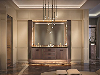 Деревянный комплект мебели для ванной комнаты Elegance Martini Interiors Деревянный комплект мебели для ванной комнаты Elegance Martini Interiors фабрика MARTINI INTERIORS из Италии