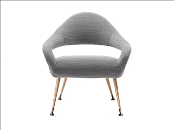 Кресло с подлокотниками из ткани POLTRONA FRAU Letizia фабрика POLTRONA FRAU из Италии