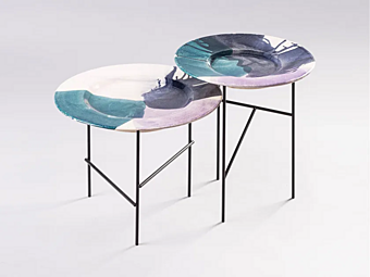 Круглый кофейный стол из керамики Liu Jo Living Collection Aperitivo