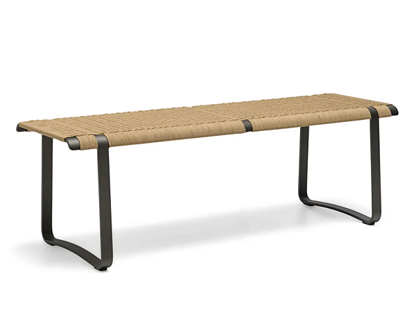 Садовая скамья из алюминия с мягкой спинкой Molteni & C Green Point фабрика Molteni & C.(+VITRA) из Италии. Фото №1