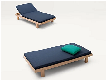 Шезлонг из кедра PAOLA LENTI Toku CA19F фабрика PAOLA LENTI из Италии