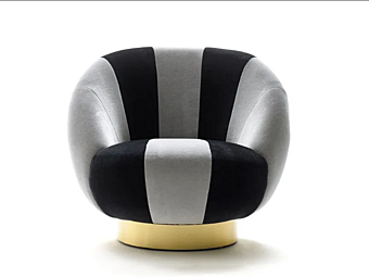 Кресло с подлокотниками из ткани MARIONI  Ingrid I0240