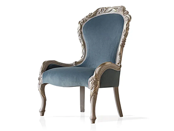 Кресло с обитой спинкой из ткани Savio Firmino 3003 POL фабрика SAVIO FIRMINO из Италии