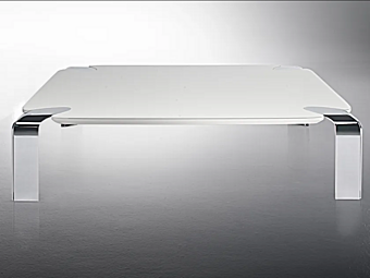 Прямоугольный кофейный столик из стекла F.lli ORSENIGO FLOW  фабрика ORSENIGO из Италии