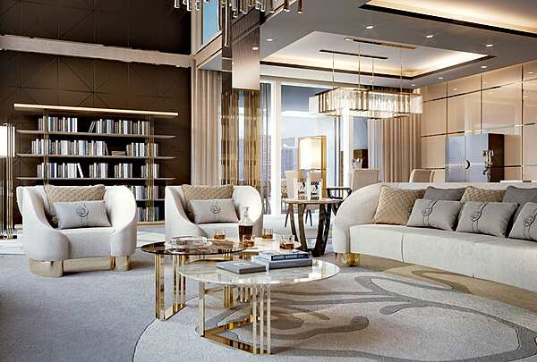 Диван на три места с тканевой обивкой BIZZOTTO ITALIA Infinity 6052 фабрика Bizzotto Italia из Италии. Фото №5