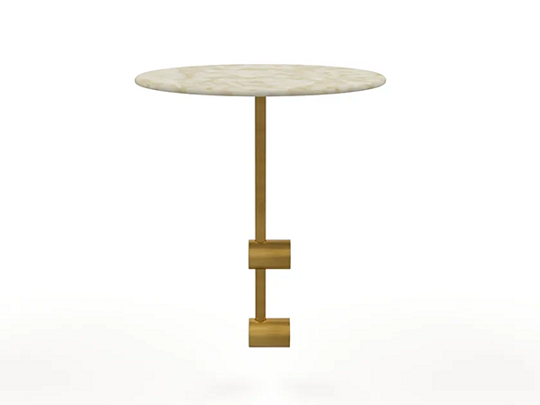 Круглый мраморный боковой столик MARIONI Mythos 02922/M фабрика MARIONI из Италии. Фото №1