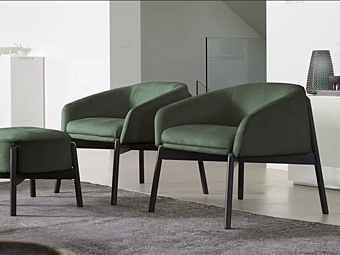 Маленькое кресло с мягкой спинкой CTS SALOTTI Guest фабрика CTS SALOTTI из Италии