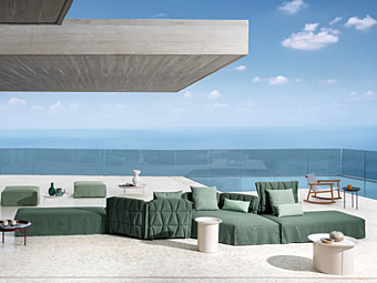 Модульный садовый диван из ткани Flair Gervasoni фабрика Gervasoni из Италии