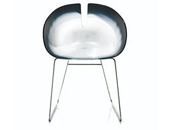 Кресло с металлическим основанием из технополимера MOROSO Fjord H. 106 фабрика Moroso из Италии