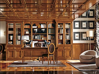 Настенный книжный шкаф из вишневого дерева TORINO Martini Interiors Настенный книжный шкаф из вишневого дерева TORINO Martini Interiors фабрика MARTINI INTERIORS из Италии