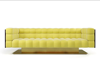 Диван с обитой спинкой на четыре места из ткани MARIONI Montgomery I0220