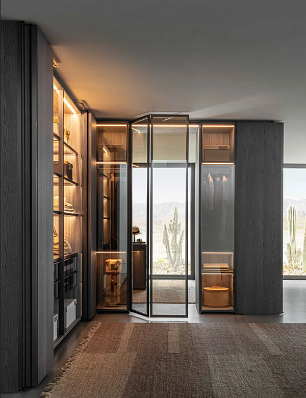 Секционный гардероб с системой Gliss Master из материалов Molteni & C Sistema 7 фабрика Molteni & C.(+VITRA) из Италии. Фото №2