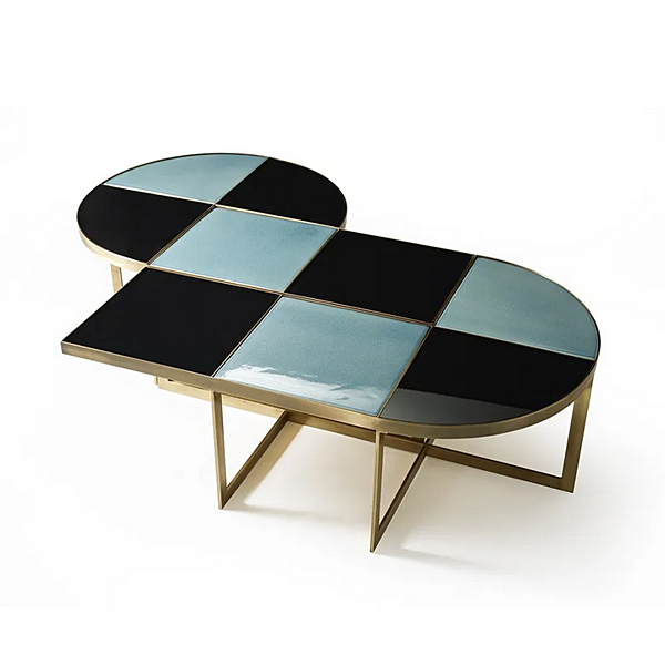 Низкий кофейный столик из дерева с круглой столешницей MARIONI Carousel 02870 фабрика MARIONI из Италии. Фото №6