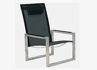 Кресло низкое с высокой спинкой для улицы и сада ROYAL BOTANIA Ninix NNX 60T фабрика ROYAL BOTANIA из Италии