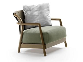 Кресло с подлокотниками из ткани с съемным чехлом FLEXFORM ALISON OUTDOOR фабрика FLEXFORM из Италии