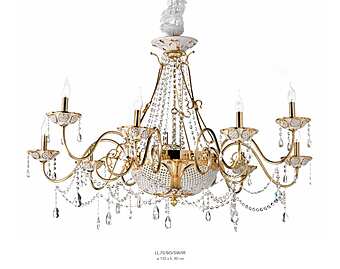 Люстра LORENZON Gem LL.70/BO/SW/9F фабрика LORENZON (F.LLI LORENZON) из Италии