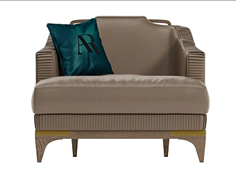Кресло с подлокотниками из кожи AR INTERIORS  Alexander A81