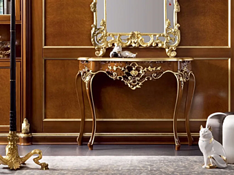 Прямоугольный консольный стол из дерева MODENESE GASTONE 13641 Прямоугольный консольный стол из дерева MODENESE GASTONE 13641 фабрика MODENESE GASTONE из Италии