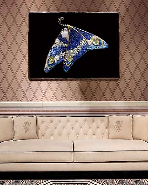 Панно, картина VISIONNAIRE (IPE CAVALLI) LADY BUTTERFLY Salone del Mobile Milano