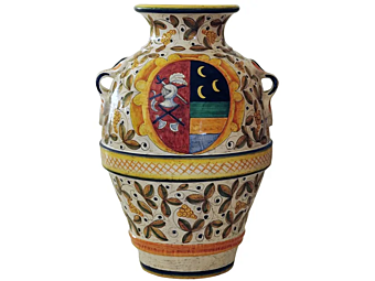 Ваза из керамики ручной работы L_Antica Deruta GA 37 GA/37 фабрика L'Antica Deruta из Италии