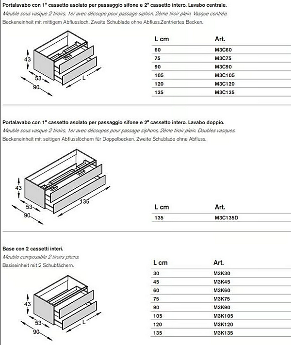 Тумба с раковиной из эмалированного стекла с дверцей и ящиками ARTELINEA Monolite 18 AL 583 фабрика ARTELINEA из Италии. Фото №5
