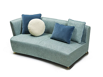 Секционный диван с мягкой спинкой из ткани MARIONI  Baia Destro I0250