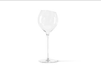 Стеклянный винный бокал из blown glass CASSINA H2D O V