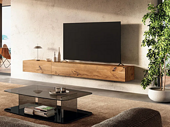 Настенный деревянный телевизионный шкаф LAGO 36E8 1409B 1409B фабрика LAGO из Италии