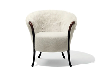 Кресло с подлокотниками из меха GIORGETTI Progetti Fashion фабрика GIORGETTI из Италии