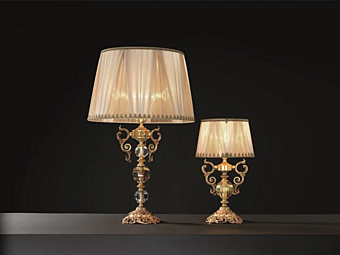 Настольная лампа из металла с абажуром Lyra Euroluce Lampadari LG1 LP1 фабрика EUROLUCE LAMPADARi из Италии