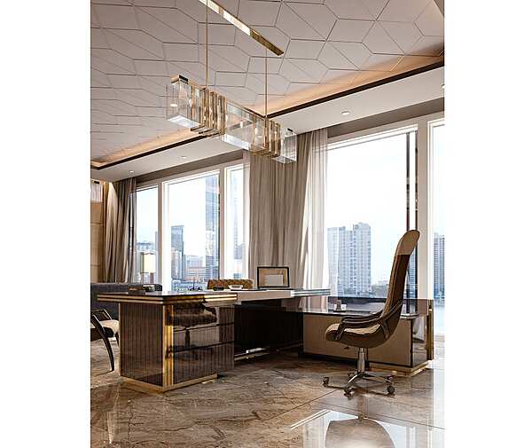 Офисный стол руководителя из дерева BIZZOTTO ITALIA Infinity 155 фабрика Bizzotto Italia из Италии. Фото №2
