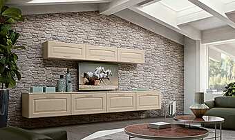 Стенка для хранения из массива дерева LUBE CUCINE Veronica LV 9 Стенка для хранения из массива дерева LUBE CUCINE Veronica LV 9 фабрика LUBE CUCINE из Италии