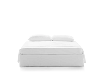 Двуспальная кровать с removable cover из ткани GHOST Gervasoni 80 L фабрика Gervasoni из Италии