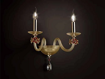 Кристаллический настенный светильник из хрусталя с кристаллами Swarovski Euroluce Lampadari Sheen A2 фабрика EUROLUCE LAMPADARi из Италии