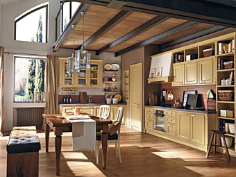 Кухня с ручками из дерева Convivio Gaiole Martini Interiors Кухня с ручками из дерева Convivio Gaiole Martini Interiors фабрика MARTINI INTERIORS из Италии