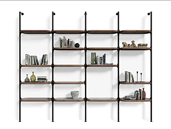 Модульная книжная полка из дерева BertO  Ian фабрика BertO из Италии