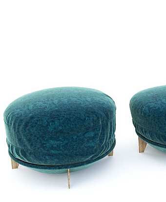 Пуф ALBERTA SALOTTI Armchair & Chaise Longue Collection "Jammin" 1JAMPOUFF фабрика ALBERTA SALOTTI из Италии