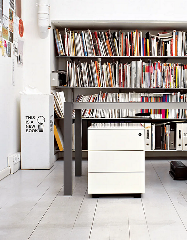 тумба с ящиками на колесах из металла Kristalia BUREAU 20BUR01 фабрика Kristalia из Италии. Фото №5