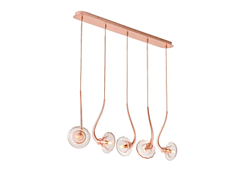 Подвесная лампа из blown glass коллекции Ikebana 5 MULTIFORME SS3371-5 фабрика MULTIFORME из Италии