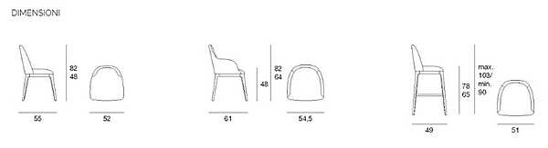 Стул PACINI & CAPPELLINI "becky" 5437.1 фабрика PACINI & CAPPELLINI из Италии. Фото №5