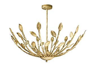 Подвесная лампа из металла Folia Abrissi 11091 фабрика ABRISSI из Италии